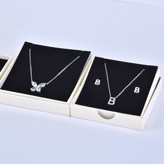 Bulk Gift Boxes with Lids – Earth White 8x8x1.6cm Jewelry Box Wholesale | Premium Specialty Paper