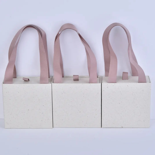 Eco-Friendly Custom Paper Jewelry Box – 9x9x3.5cm Paper Pull-Out Drawer Jewelry Gift Box with Handle
