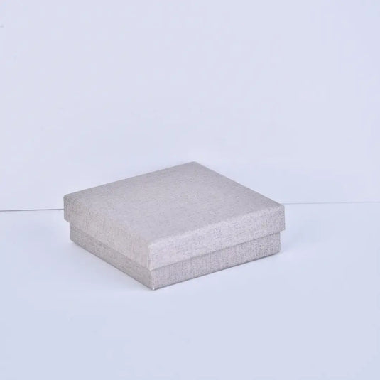 Gray Jewelry Gift Box with Lids 9x9x3cm | Modern Favor Box with Lid | Ready Stock Wholesale