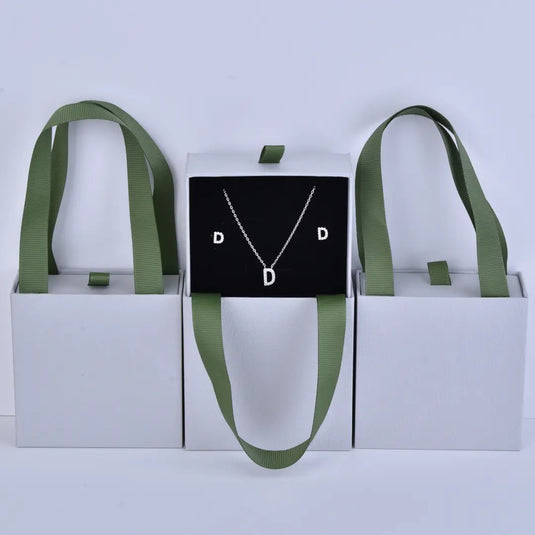 Grey Paper Drawer Tote – 9x9x3.5cm Gray Paper Jewelry Boxes with Personalized Logo Ribbon Tote