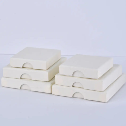 Bulk Gift Boxes with Lids – Earth White 8x8x1.6cm Jewelry Box Wholesale | Premium Specialty Paper