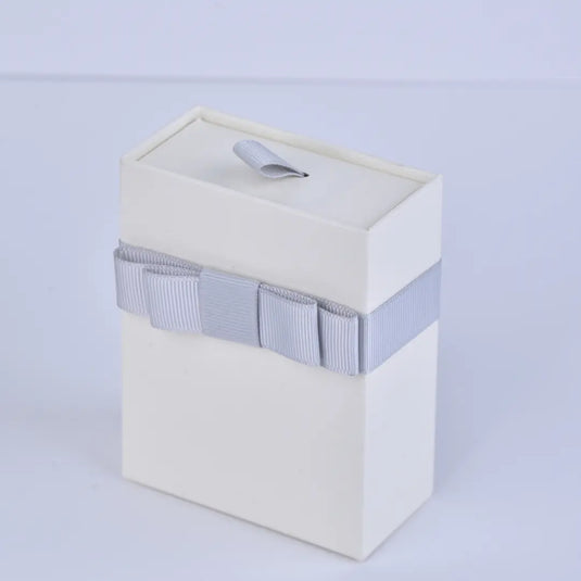 Bowknot Jewelry Box – White Bowknot Jewelry Box for Earrings, Ring &amp; Pendant | Ready Stock Wholesale